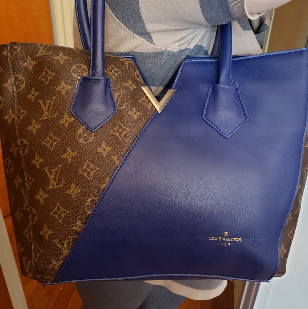 Louis Vuitton Brown & Blue Purse